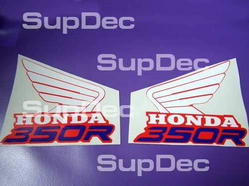 Honda Wings 350R Tank Decal Sticker pair