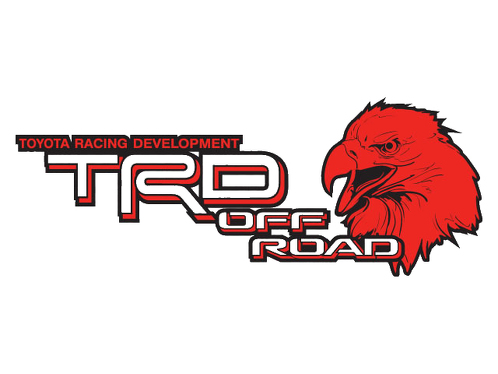 2 TOYOTA TRD OFF ROAD EAGLE Mountain  TRD racing development side vinyl decal sticker