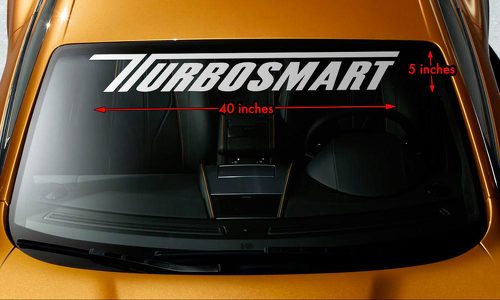 TURBOSMART BOOSTED TURBO CHARGED Windshield Banner Vinyl Decal Sticker 40