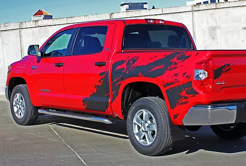Pair Of TRD Tacoma In Raptor Lines Style Bed Side Vinyl Decals Kit - Foto 3