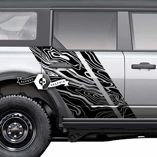 Side Door Splash Graphics Decal Stickers for Musclecar horse