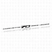 Windshield Decals for Chevrolet Corvette C8 Z51 70th Anniversary