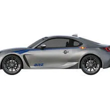 Pair of Racing Stripes Vinyl Decal Stickers for Subaru BRZ