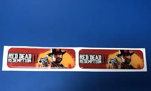 Domed decals Red Dead Redemption 2 emblems Car bike laptop stickers
